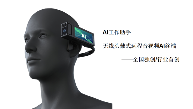 无线头戴式远程音视频AI终端(图1)