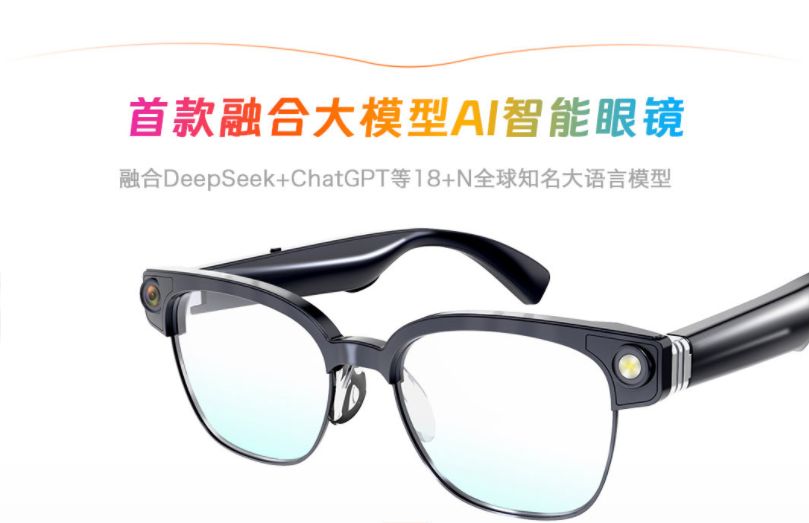 轻薄时尚型AI智能眼镜(图1)